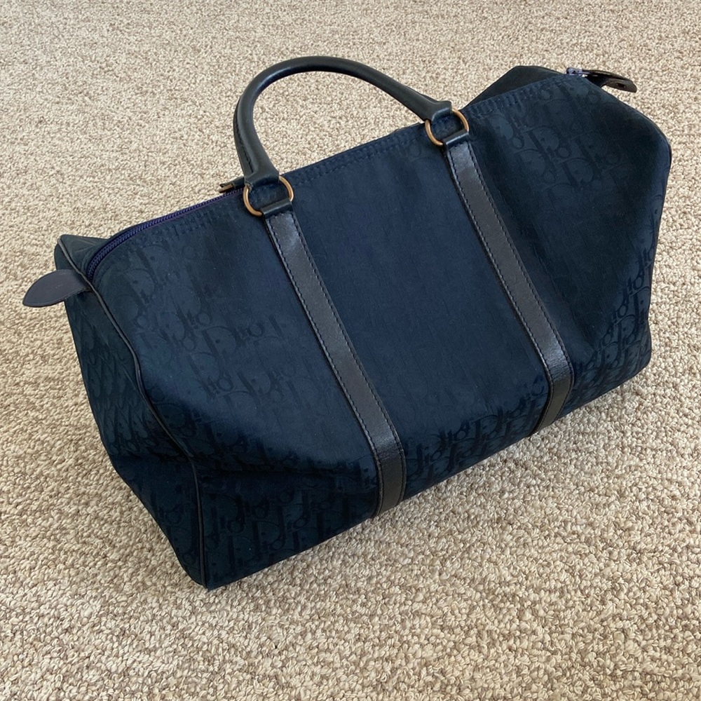 Dior Navy Monogram Boston